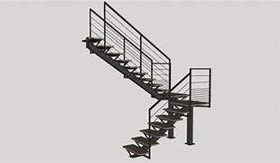 escalier 2 quart tournant - DcoMetal