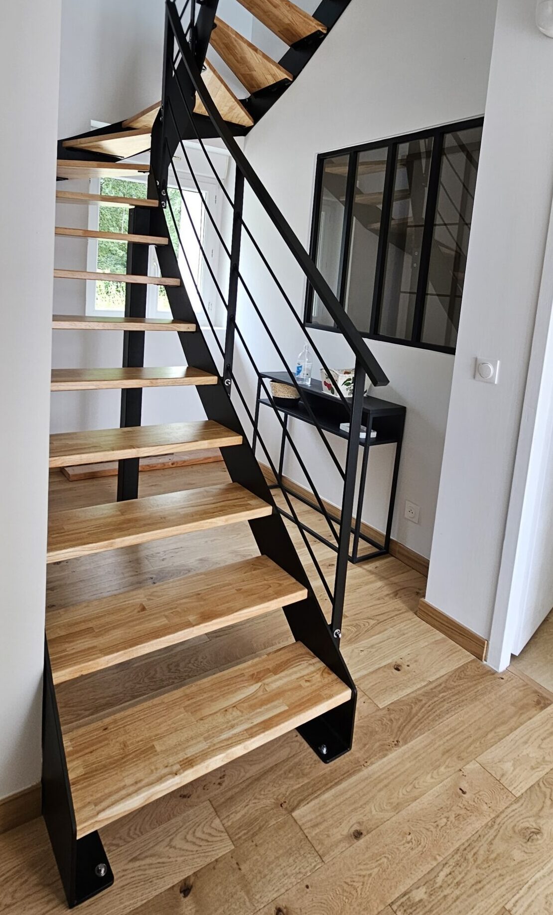 escalier métal double limon soumoulou